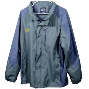 TEZO Outdoor Sport Rain Jacket Large Green Waterproof Hiking Windbreaker Hooded